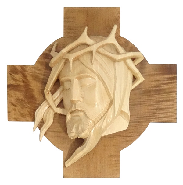 Drevorezba (Z68) Kristova hlava na kríži