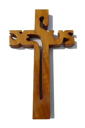 Kríž drev. JESUS (243) dub