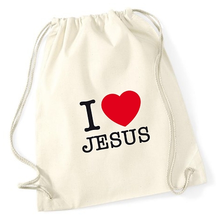 Vak bavlnený - I love Jesus
