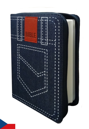 Bible (džínové plátno se zipem)