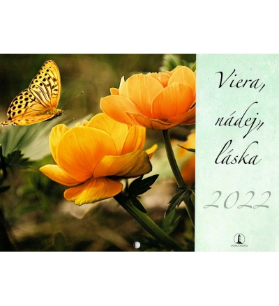 Kalendár 2022 (nástenný) Viera, nádej, láska