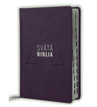 Svätá biblia / Roháčkov preklad, s indexami, pevná väzba, tmavofialová