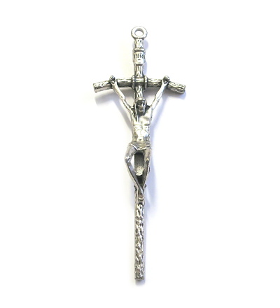 Kríž kov. 13 cm - strieborný