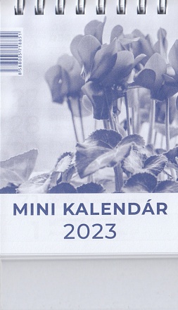Mini kalendár 2023 (stolový) / GW - modrý
