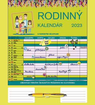 Kalendár 2023 Rodinný (nástenný) / SG