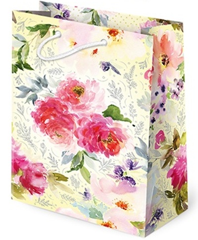 Darčeková taška (T-4L-A) - Akvarelové kvety