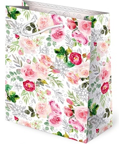 Darčeková taška (T-4L-B) - Akvarelové kvety